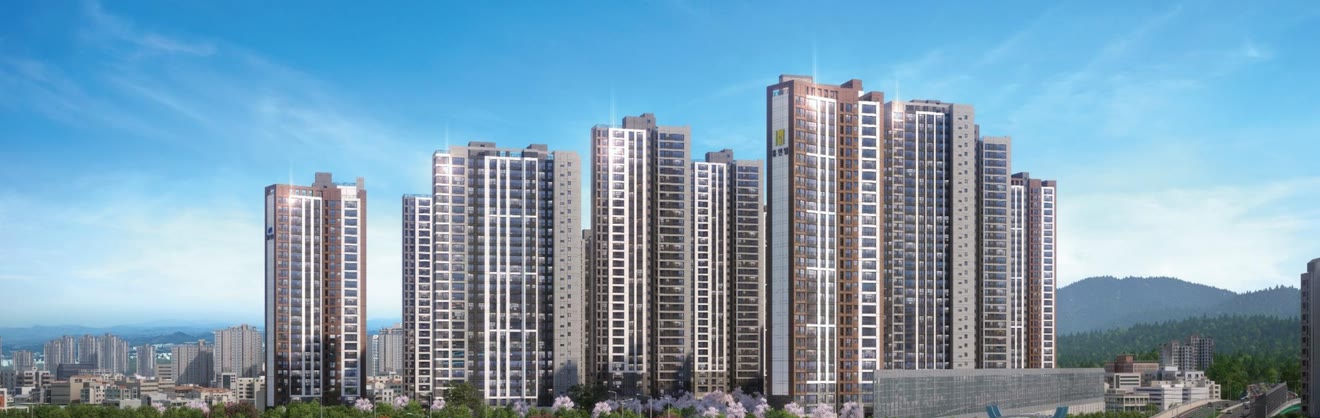 천안 휴먼빌 퍼스트시티 단지 전경 — 12개동 1,541세대